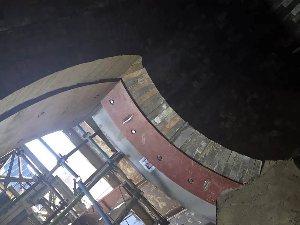 Peirce-Smith converter full refractory reline in Selous, Mashonaland West